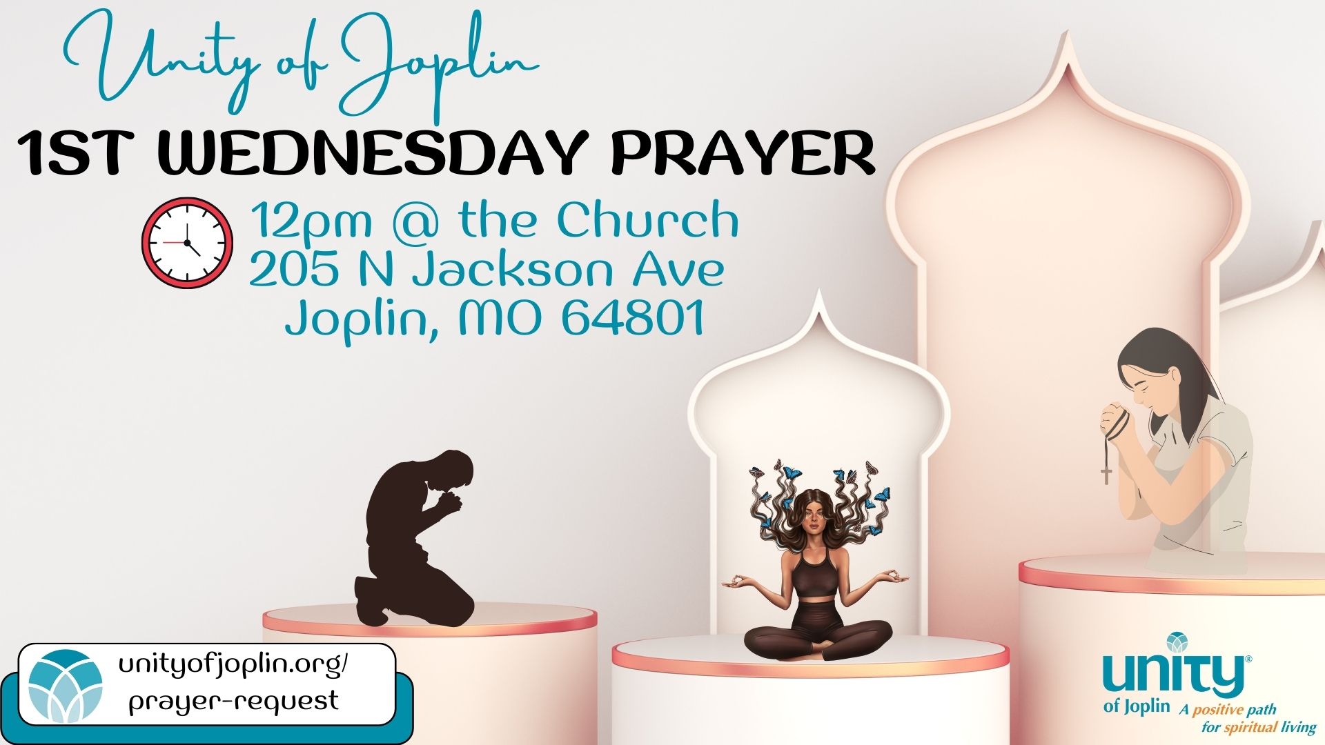 1st Wednesday Prayer @ Unity of Joplin 12pm